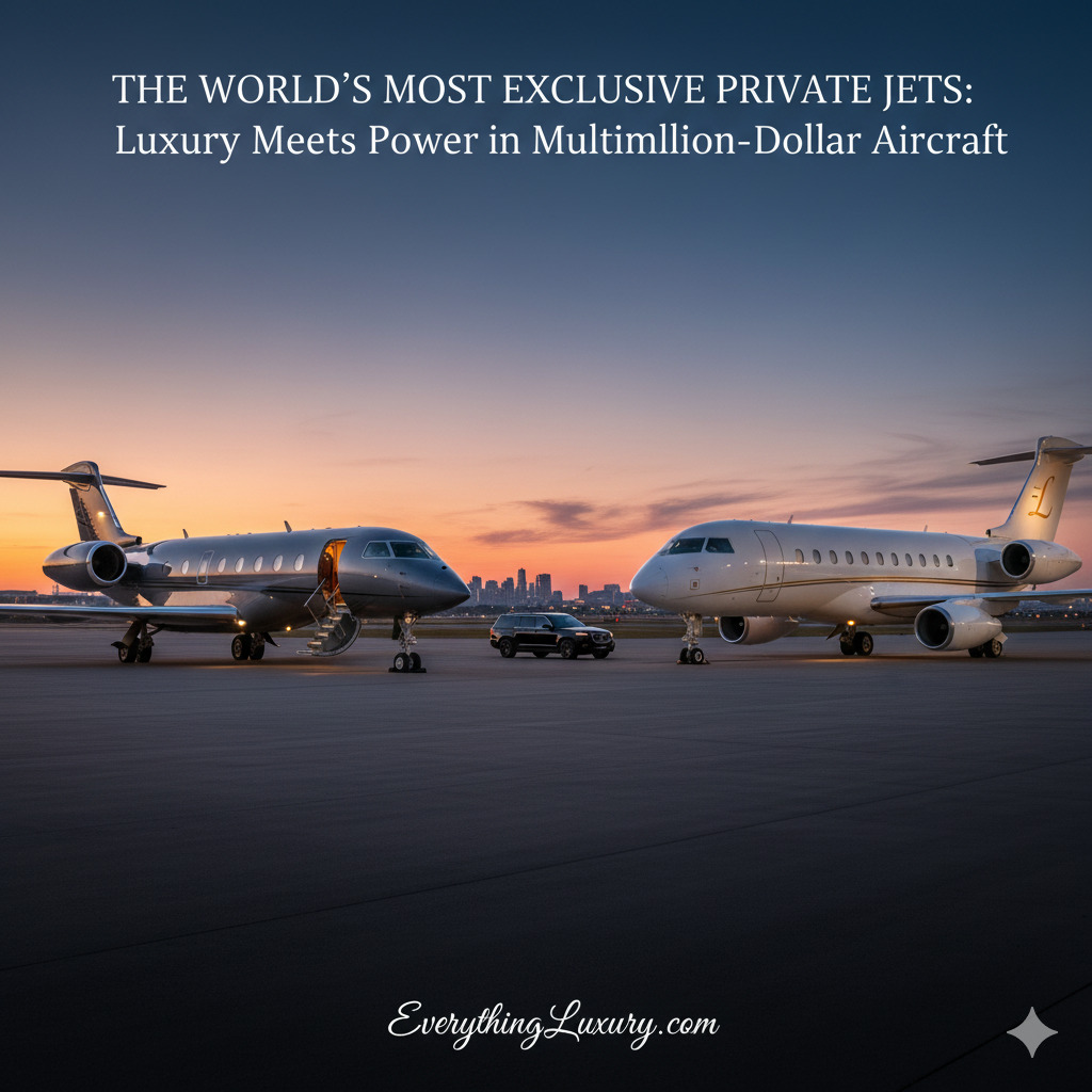 The World's Most Exclusive Private Jets: Luxury Meets Power in Multimillion-Dollar Aircraf