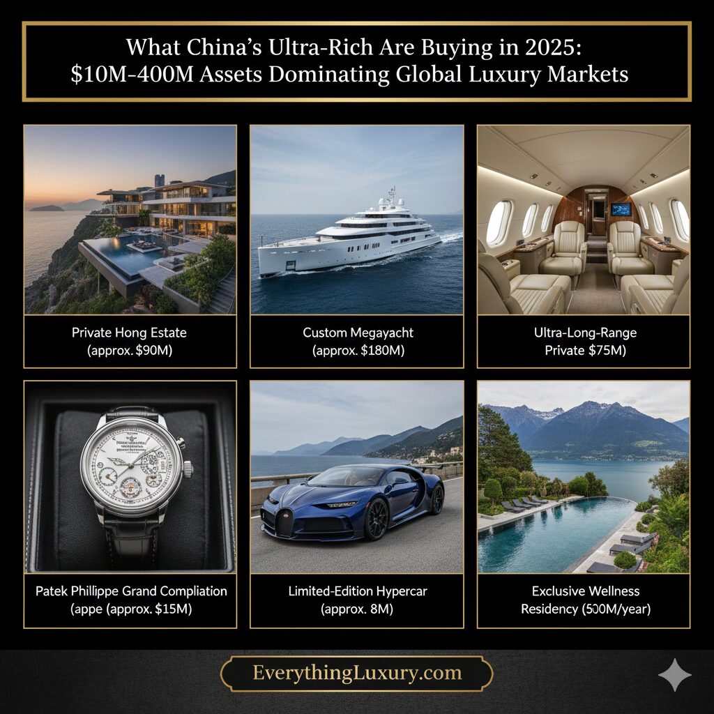 What China’s Ultra-Rich Are Buying in 2025: $10M–$400M Assets Dominating Global Luxury Markets