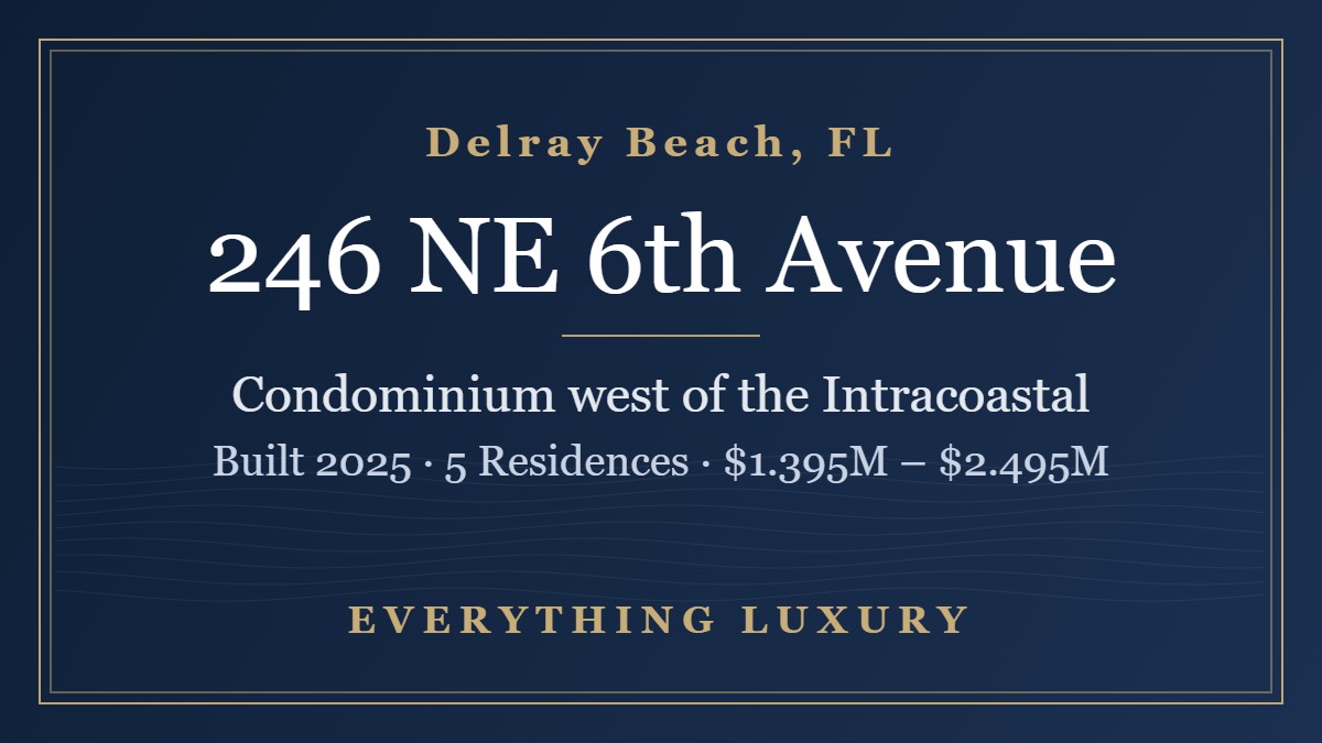 246 NE 6th Avenue Delray Beach Condos: Prices, Milestone Inspection & SIRS