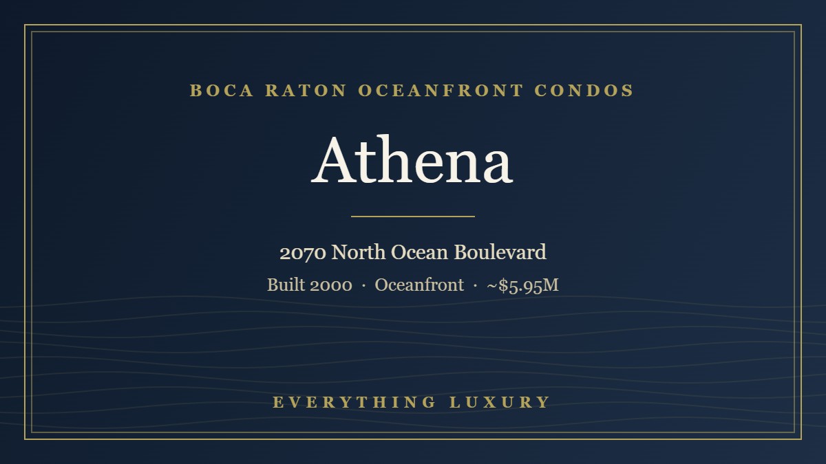 Athena Boca Raton Condos