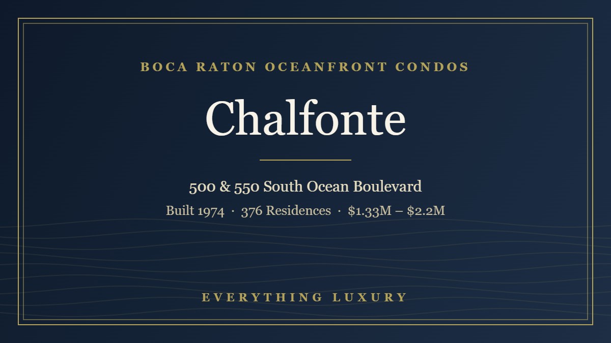 Chalfonte Boca Raton Condos