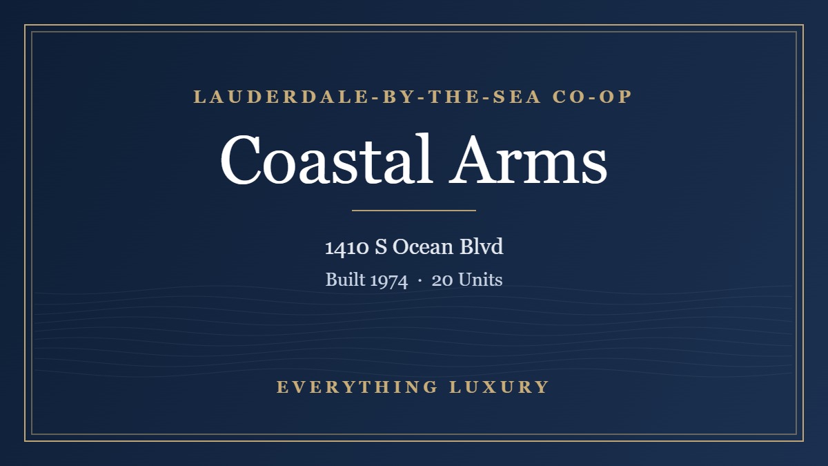 Coastal Arms Lauderdale-by-the-Sea Co-op