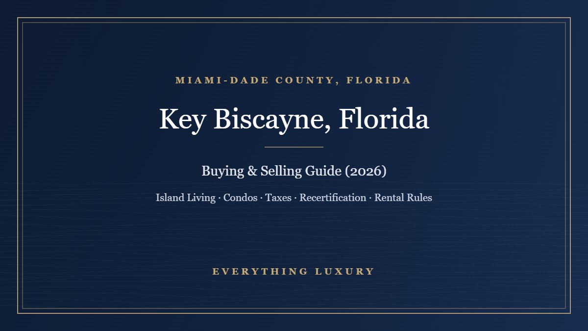 Key Biscayne, FL Guide: Island Living, Condos, Taxes, Recertification and Rental Rules