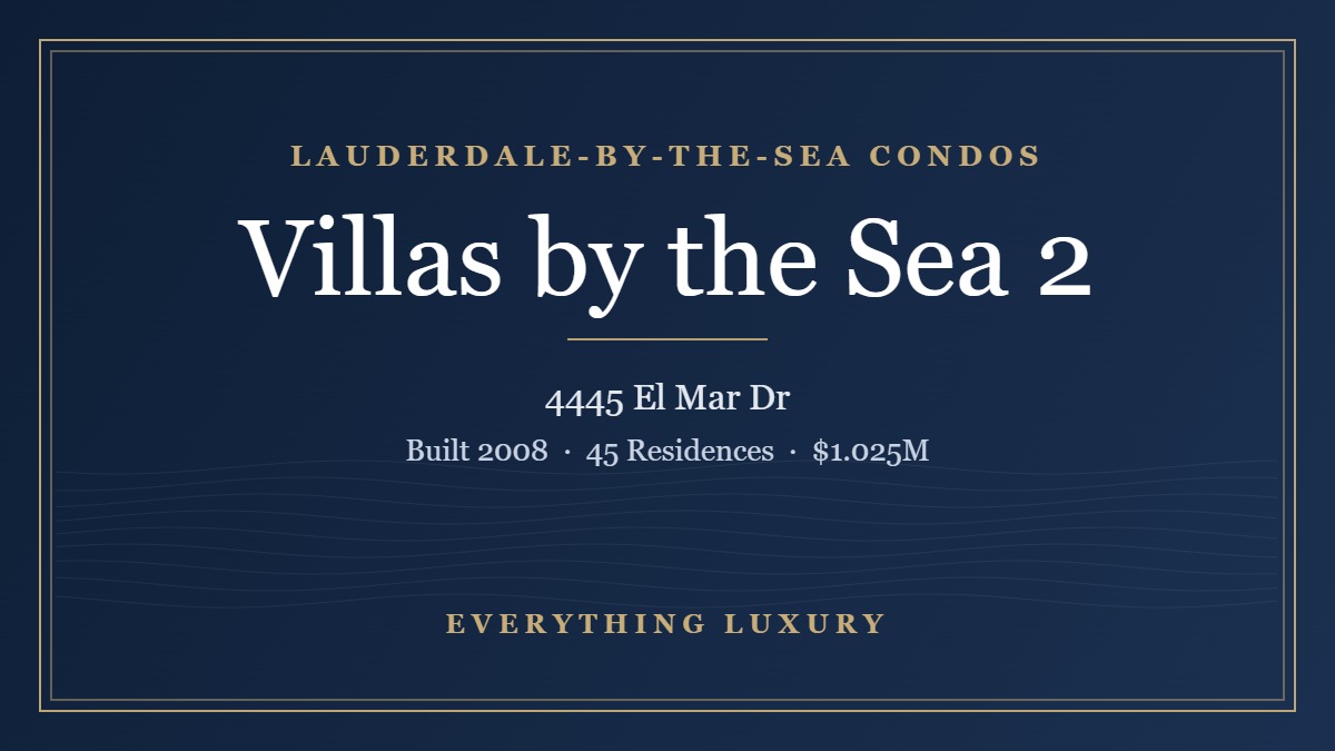 Villas by the Sea 2 Lauderdale-by-the-Sea Condos